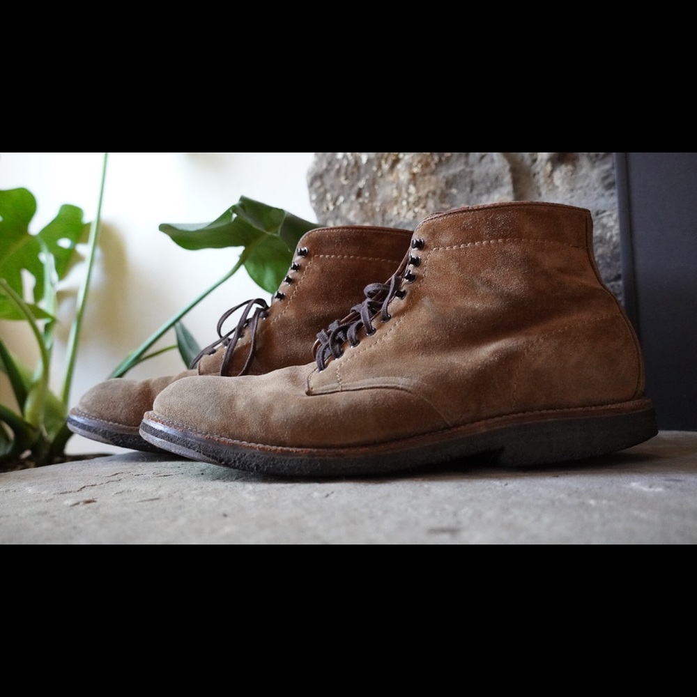 Alden x J.Crew Plain Toe Snuff Suede sz. 10.5BD